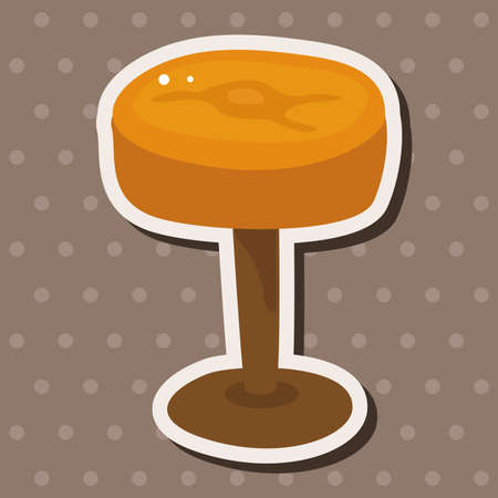 chair theme elementsのイラスト素材