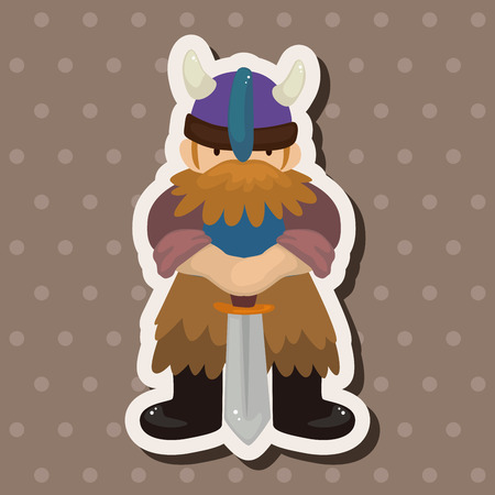 caveman theme elementsのイラスト素材