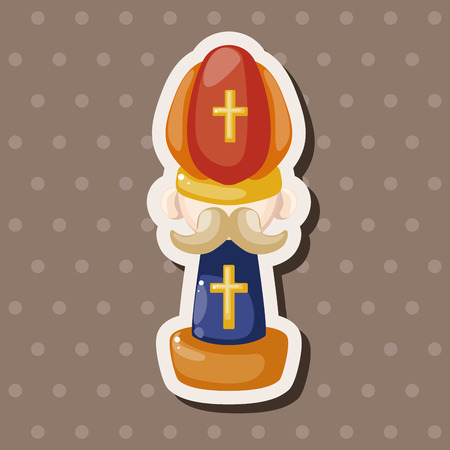 chess theme elementsのイラスト素材