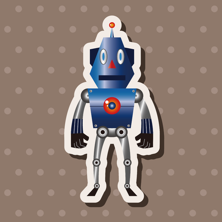 robot theme elementsのイラスト素材
