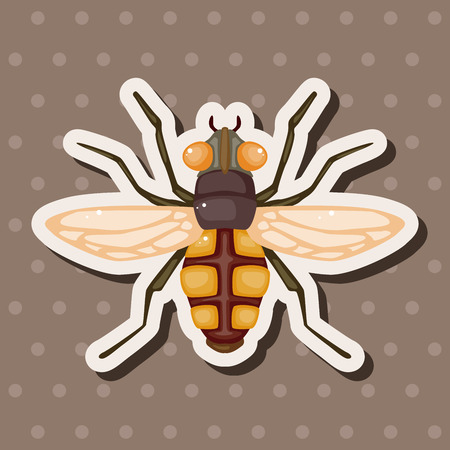 bug cartoon elementsのイラスト素材