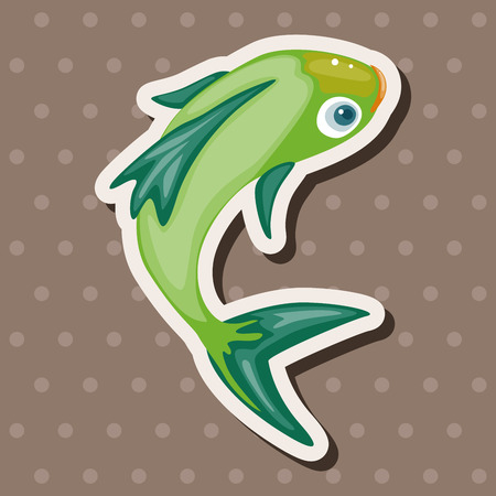 fish theme elementsのイラスト素材