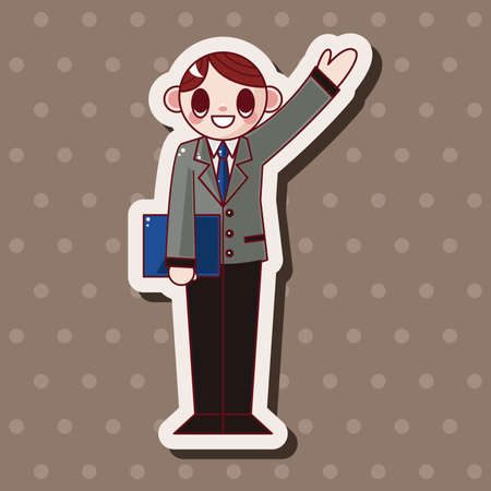 Office workers theme elementsのイラスト素材
