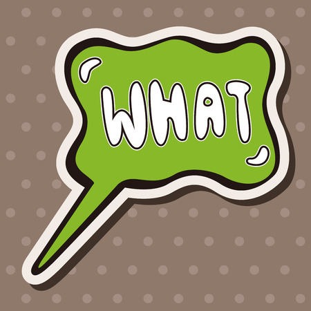 message word what theme elementsのイラスト素材