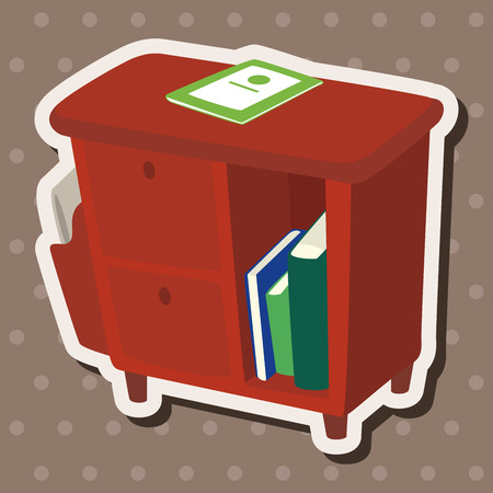 furniture cabinet theme elementsのイラスト素材