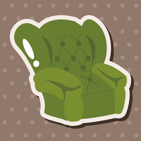 chair theme elementsのイラスト素材