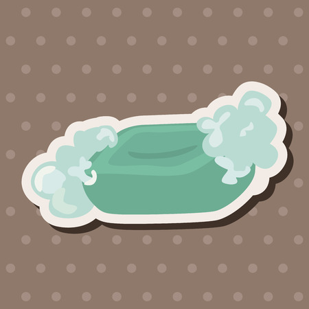 bathroom soap theme elementsのイラスト素材