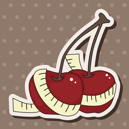 vegetables and fruits theme elementsのイラスト素材