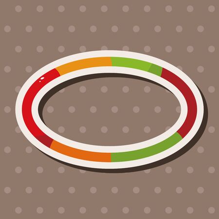 Fitness Equipment theme elementsのイラスト素材