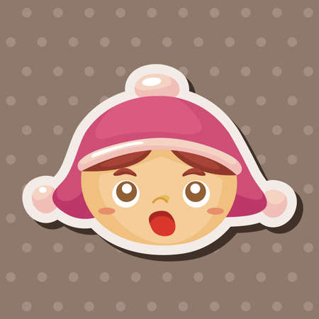 person character theme elementsのイラスト素材