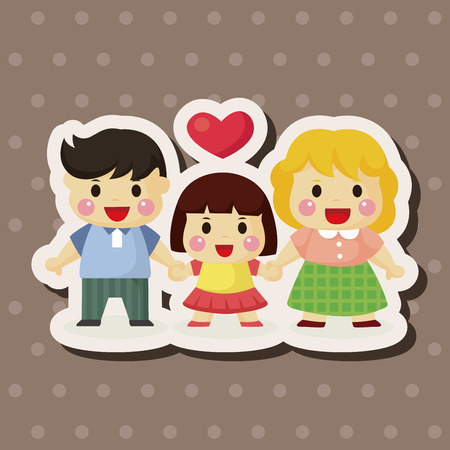 family theme elementsのイラスト素材