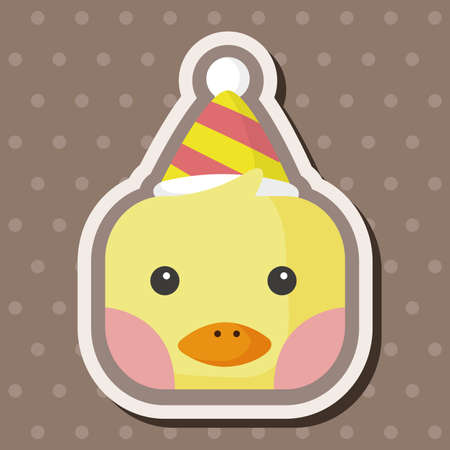 animal cartoon theme elementsのイラスト素材