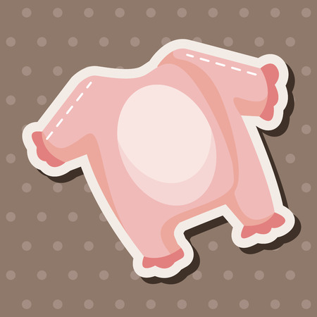 Baby clothes theme elementsのイラスト素材