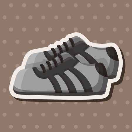 golf equipment theme elementsのイラスト素材