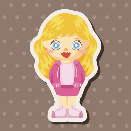 people character theme elementsのイラスト素材