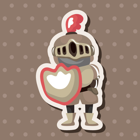 knight theme elementsのイラスト素材