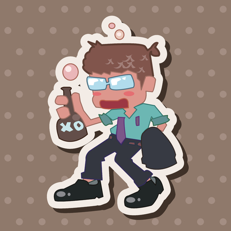 person character drunk theme elementsのイラスト素材
