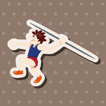 Track and field athletes theme elements vector,epsのイラスト素材