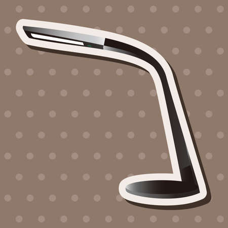 Home appliances theme lamp elementsのイラスト素材