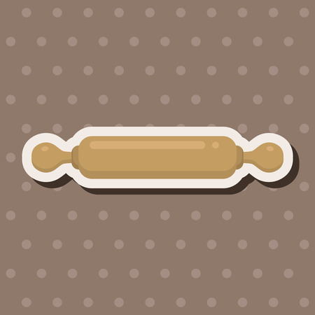 kitchenware rolling pin theme elementsのイラスト素材