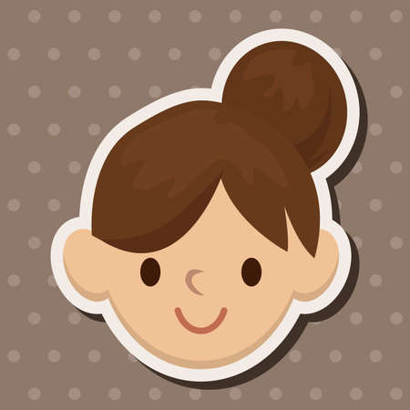 people character theme elementsのイラスト素材