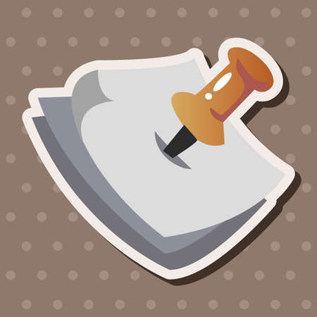 push pin theme elementsのイラスト素材