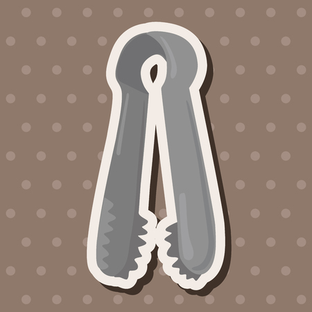 barbecue clip equipment theme elementsのイラスト素材