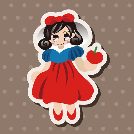 fairytale princess theme elementsのイラスト素材