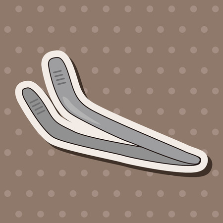 dentist tools theme elementsのイラスト素材