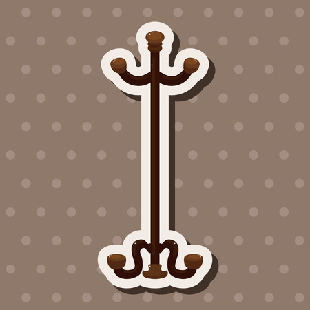 hanger stand theme elementsのイラスト素材