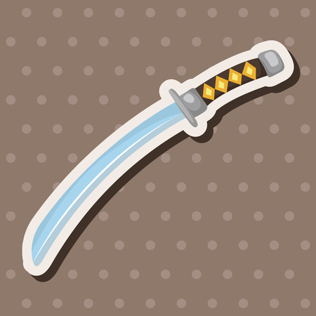 weapon knife theme elementsのイラスト素材