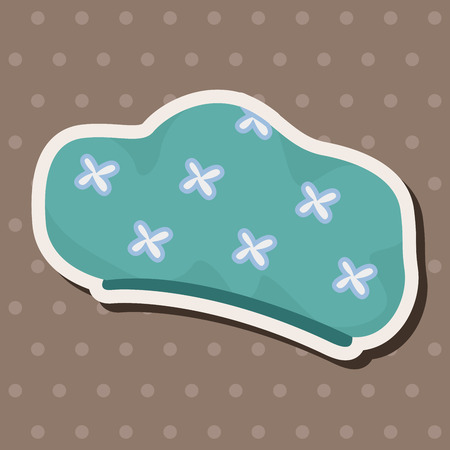 bathroom shower cap theme elementsのイラスト素材