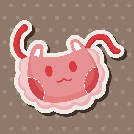 Baby bib theme elementsのイラスト素材
