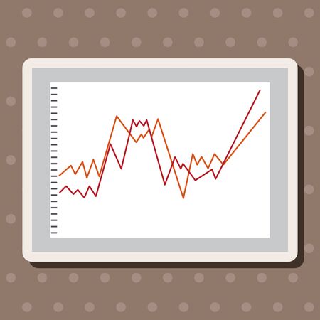 Financial charts theme elementsのイラスト素材