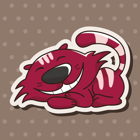 alice in wonderland theme elementsのイラスト素材