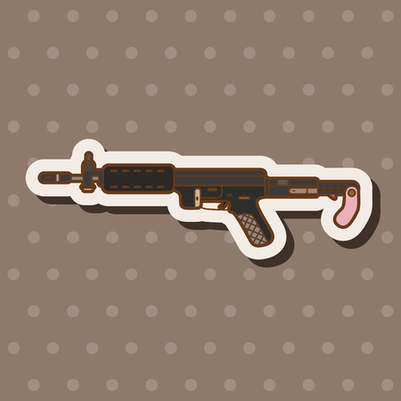 weapon gun theme elementsのイラスト素材