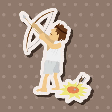 people cartoon character theme elementsのイラスト素材