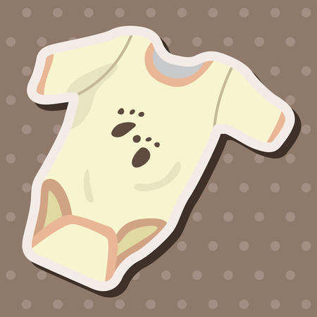 Baby clothes theme elementsのイラスト素材
