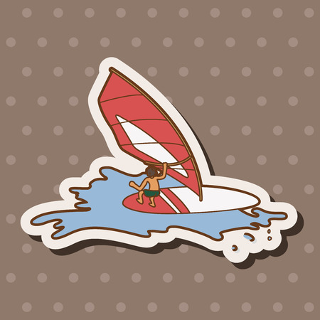 Water Sports theme elementsのイラスト素材