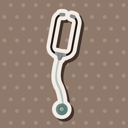 Stethoscope theme elementsのイラスト素材