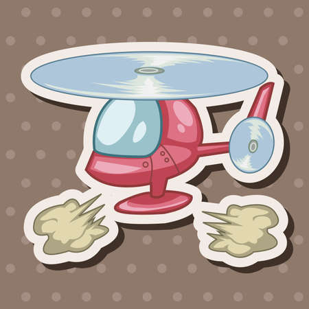 transportation Helicopters theme elementsのイラスト素材