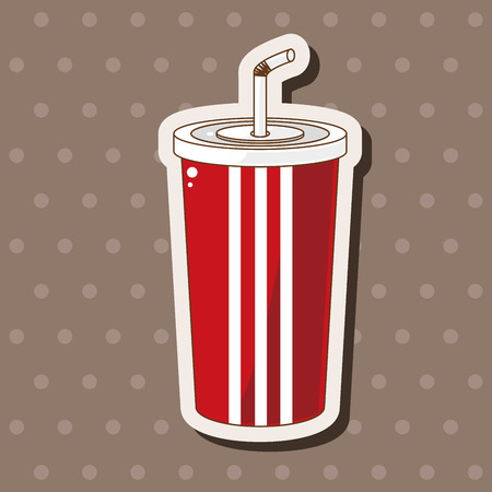 soda drink theme elementsのイラスト素材
