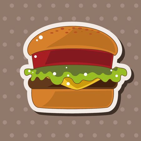 hamburger theme elementsのイラスト素材