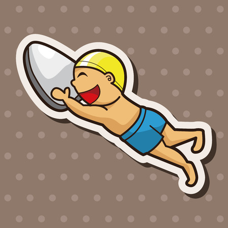 Water Sports theme elementsのイラスト素材