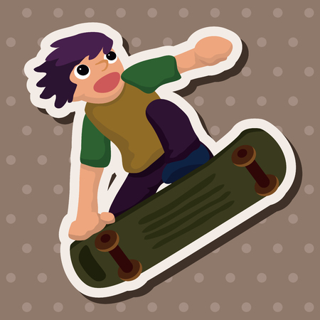 Extreme Sports theme elementsのイラスト素材