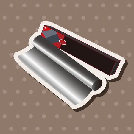 barbecue equipment theme elementsのイラスト素材