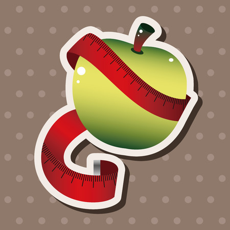 vegetables and fruits theme elementsのイラスト素材