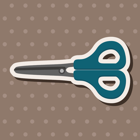 scissors theme elementsのイラスト素材