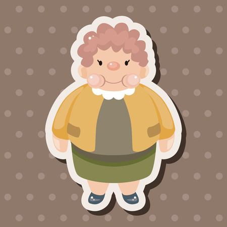 fatty theme elementsのイラスト素材