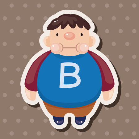 fatty theme elementsのイラスト素材